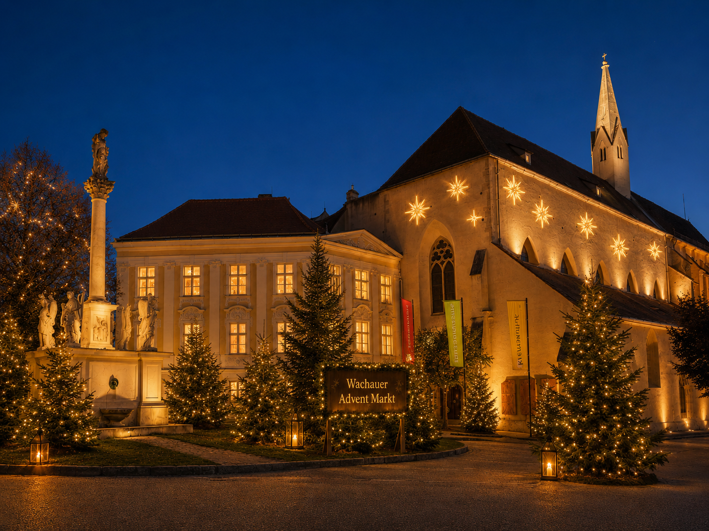 KI-generierte Visualisierung – mögliche Darstellung der Dominikanerkirche Krems